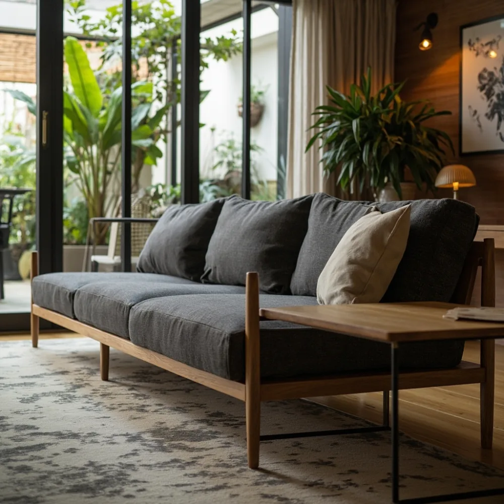 Sofa my sudut L di rumah teres Johor Bahru