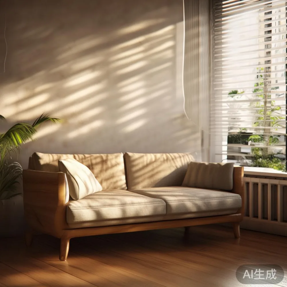 Apa Sebenarnya Yang Menentukan Harga Perabot Kayu Pepejal — in a sunlit Singapore HDB living room, morning l