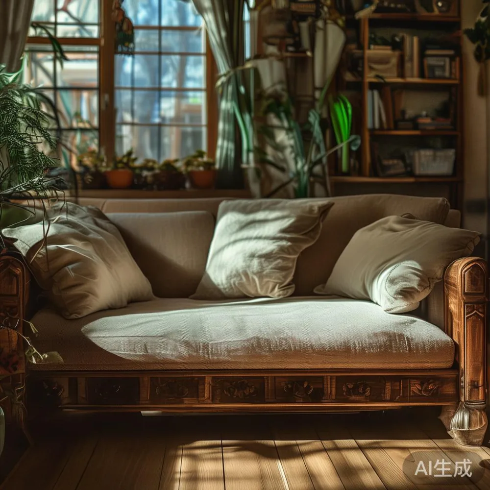Apa Yang Sebenarnya Menjejaskan Harga Sofa Kayu Pepejal? — corner of a small condo apartment with wooden fl
