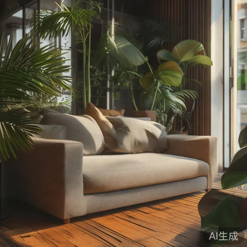 Kelembapan Asia Tenggara dan Kesan Terhadap Perabot Kayu Pepejal — corner of a small condo apartment with wooden fl