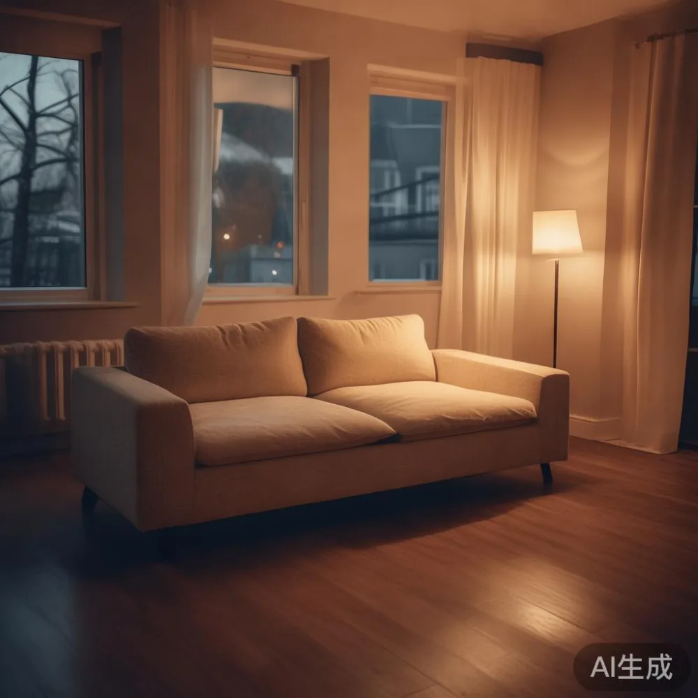 Logistik Sofa My: Panduan Lengkap Penghantaran & Pemasangan Perabot Da — room setting at dusk with warm lamp light, film