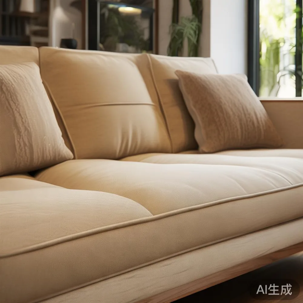Panduan Membeli Sofa Tanpa Boleh Duduk: 7 Perkara Penting yang Perlu A — close-up of the grain and joinery detail, shallo