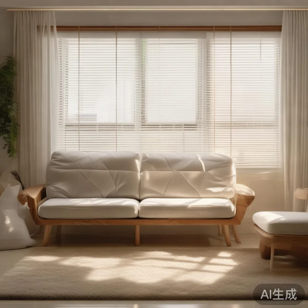Cara Menjaga Kemasan Lak Sofa Kayu Pepejal di Iklim Lembap Malaysia — in a sunlit Singapore HDB living room, morning l