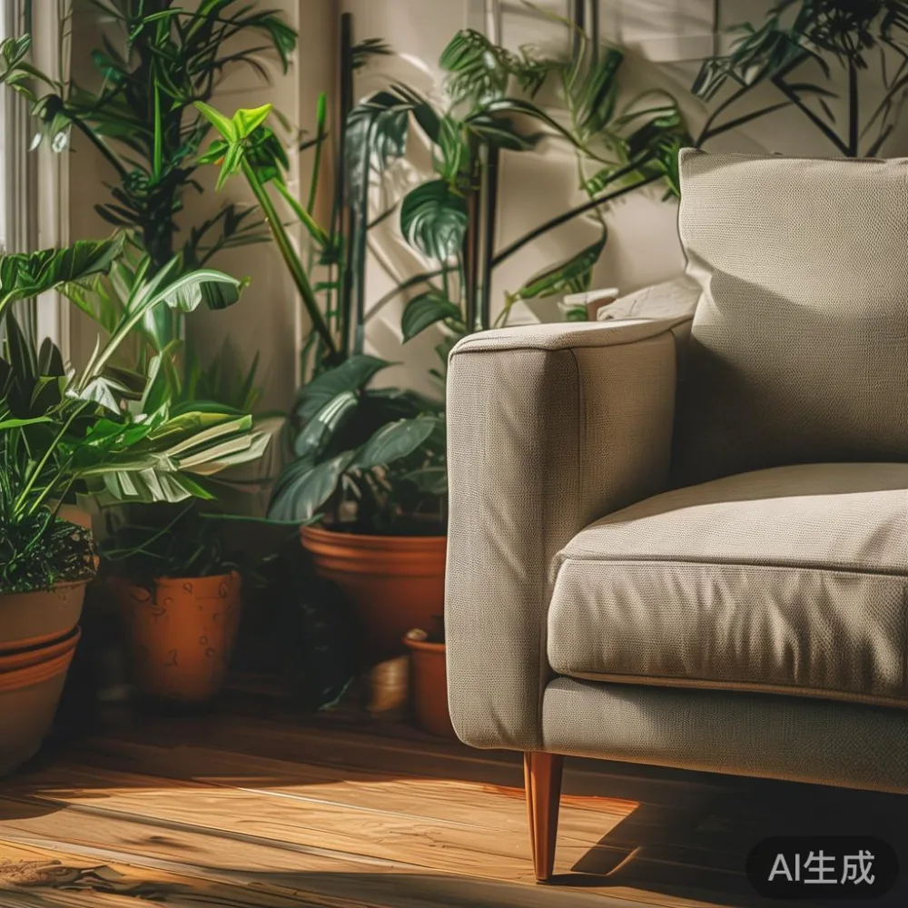 Cara Padankan Perabot Kayu Untuk Ruang Minimalis Yang Selesa — corner of a small condo apartment with wooden fl