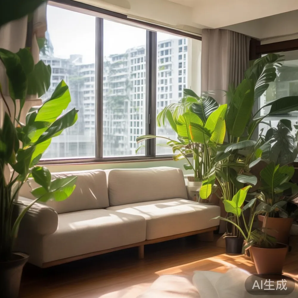 Panduan Memilih Saiz Sofa Tepat untuk Ruang Tamu HDB dan Kondominium d — corner of a small condo apartment with wooden fl