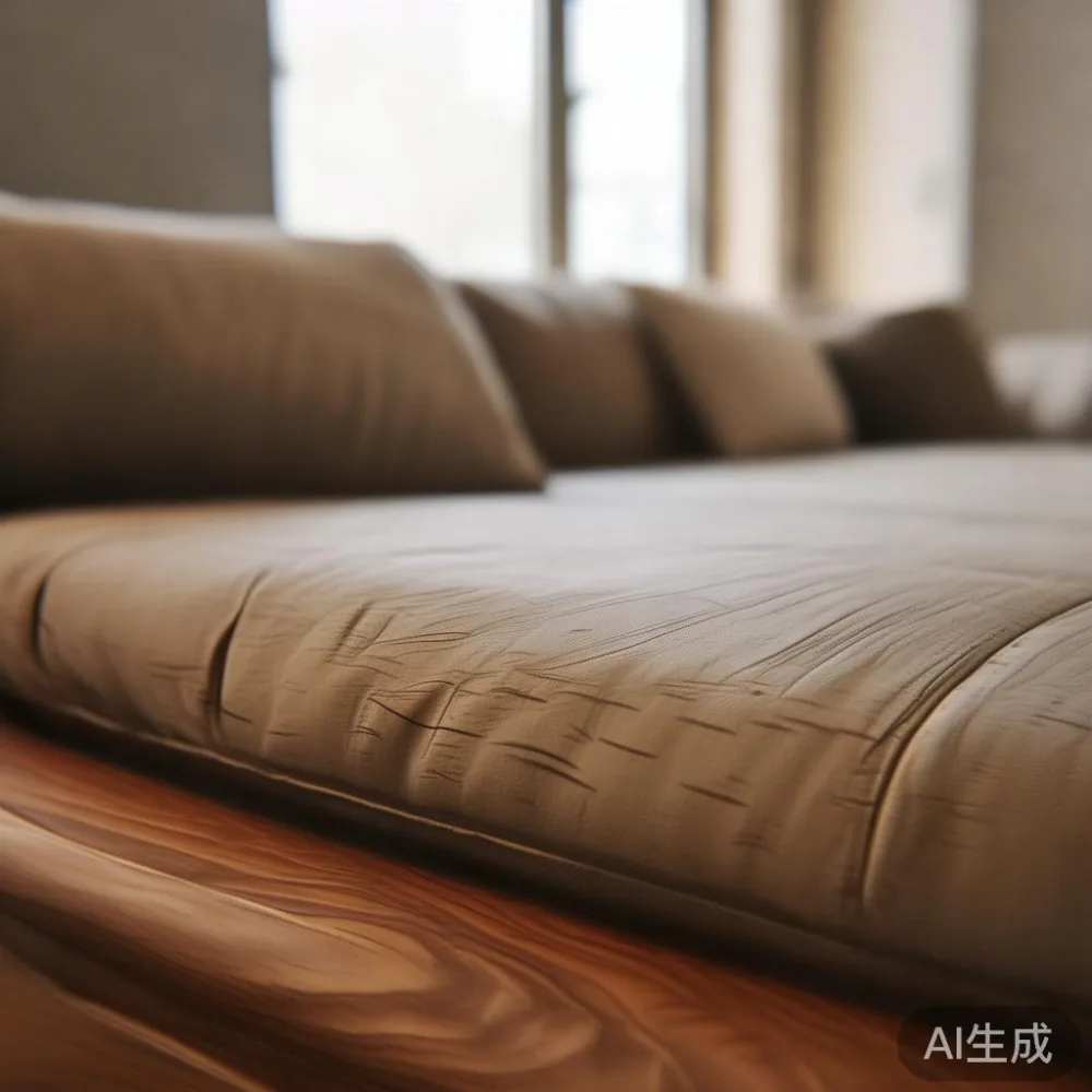 Panduan Memilih Saiz Sofa Tepat Untuk Ruang Tamu Kondominium Anda di M — close-up of the grain and joinery detail, shallo