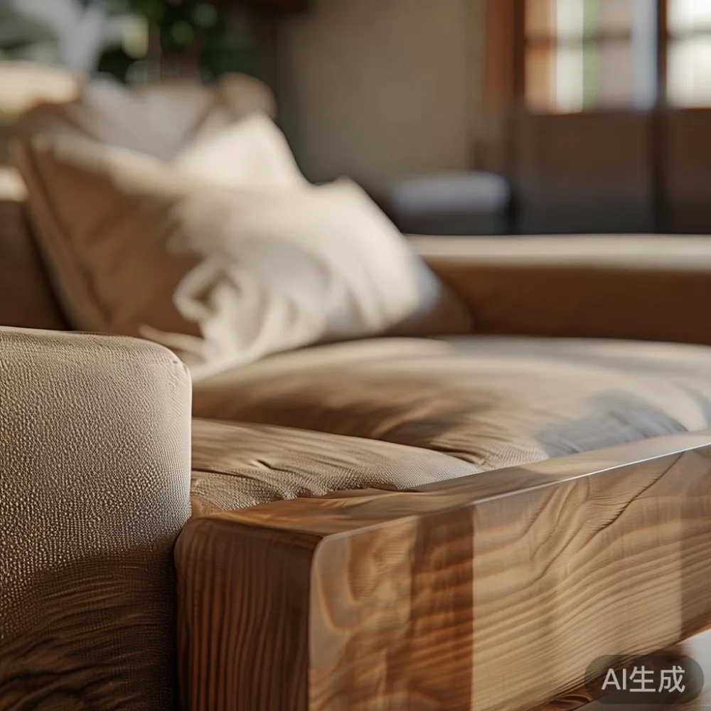 Veneer Atau Kayu Pepejal? Kos Sebenar 5 Tahun Untuk Perabot Kondominiu — close-up of the grain and joinery detail, shallo